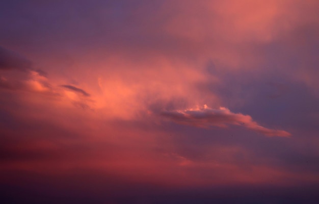 Red clouds at sunset Dramatic sunset sky