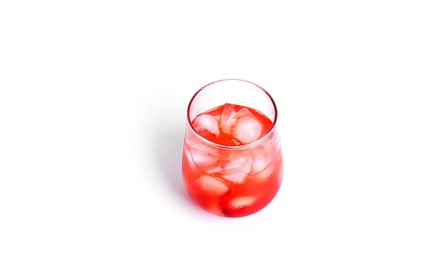 Red cocktail isolated.