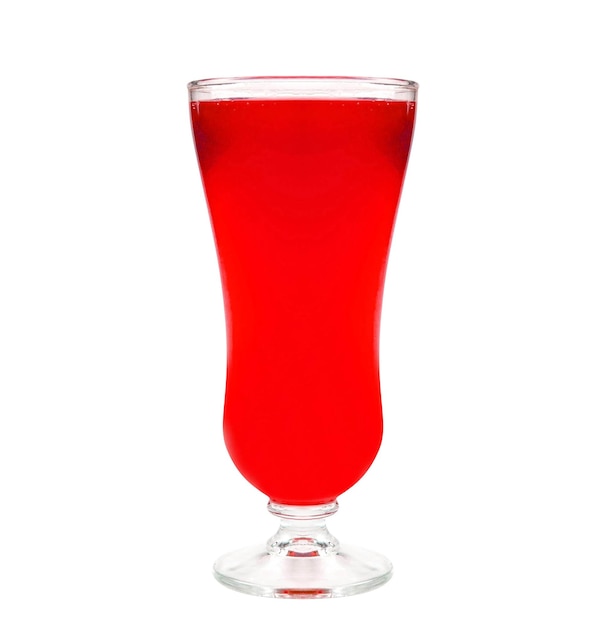 Red cocktail isolated