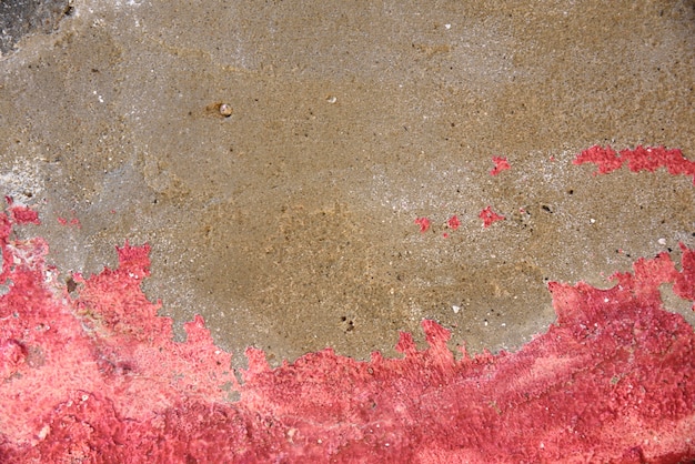 red color on cement texture and background