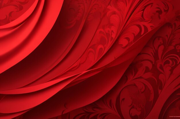 Red Color Design For Background