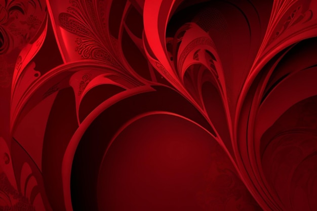 Red Color Design For Background