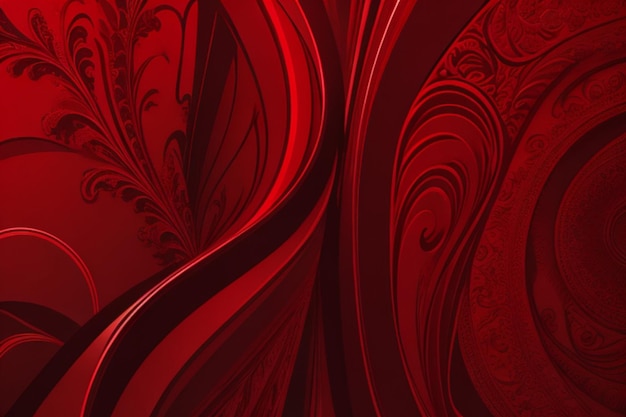 Red Color Design For Background