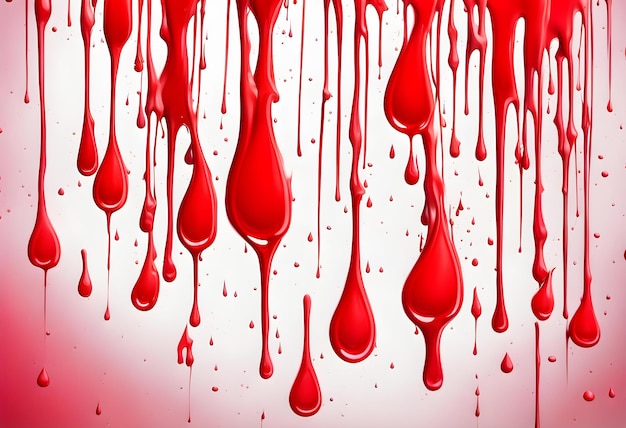 Red color drop paint abstract background