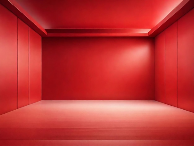 Red color gradient room background