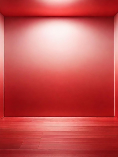 Red color gradient room background