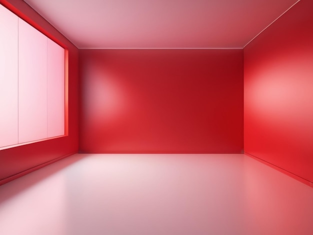 Красный градиент цвета фона комнаты