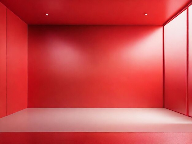 Red color gradient room background