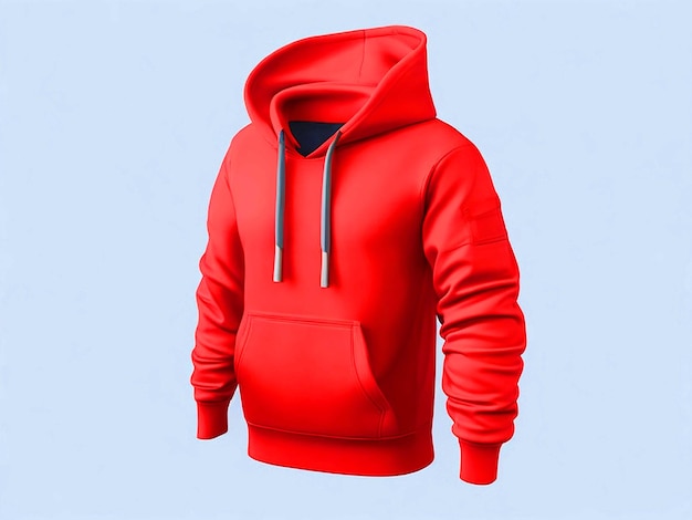 Red color Hoddie TShirt Design Mockup Free Download