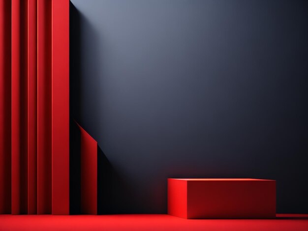 Red color mockup background