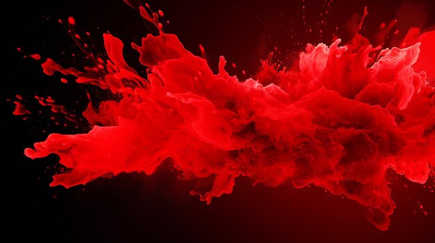 Photo red color splash background