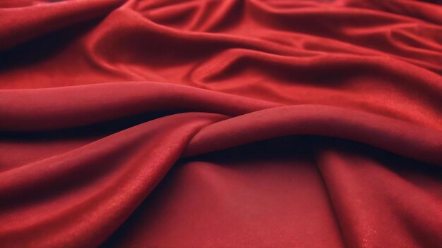 Red color wrapped polythene surface for texture background