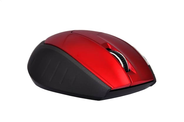 Red computer mouse