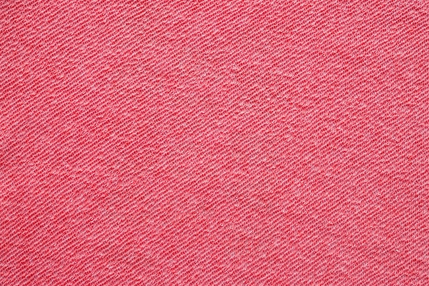 Red cotton fabric textured background