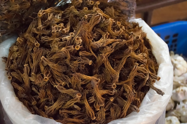 Red cotton tree flowers dried 