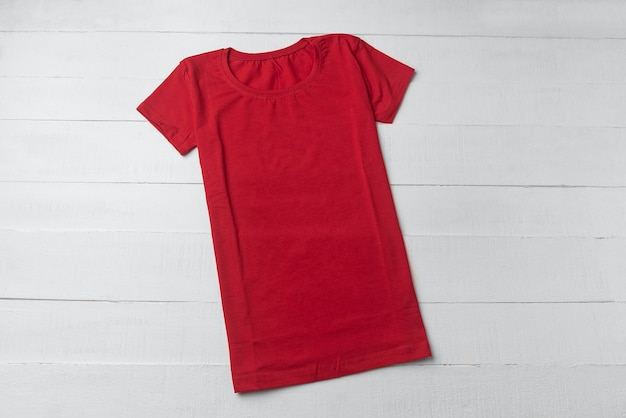 red cotton tshirt mockup on white background male or female cotton tshirt