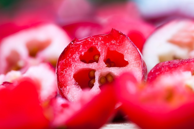 Red   cranberries