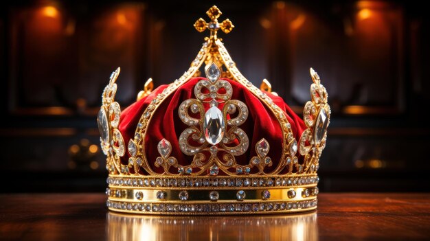 Photo a red crown uhd wallpaper