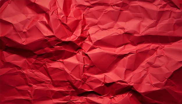 red crumpled paper background