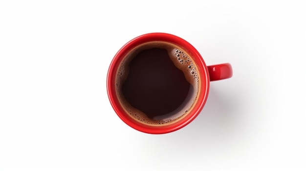 コーヒーの赤いカップには「コーヒー」という文字が表示されています。