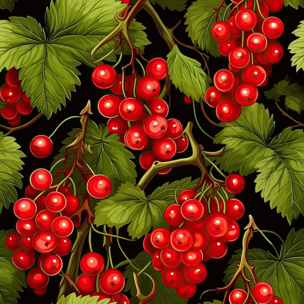 Red Currants as seamless tiles