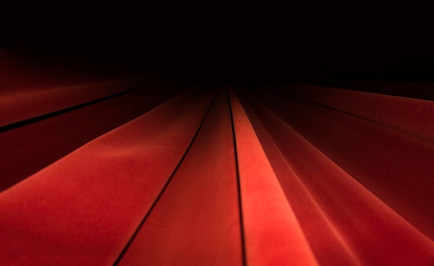 Красные шторы Сценическая текстура Театральное изображение Концепция
