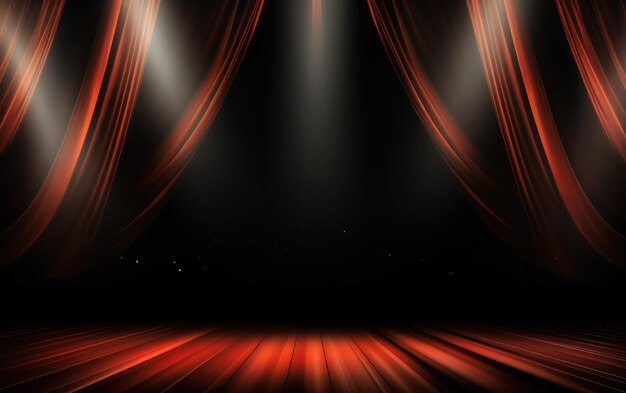 A red curtains in theatre