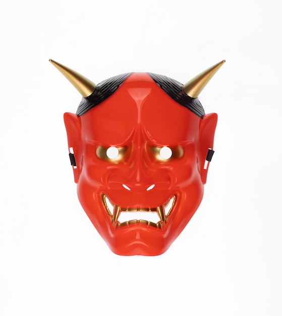 red devil mask isolated on white background