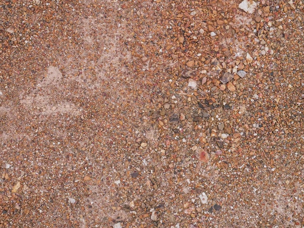 The Red dirt and rocks flat lay image for background or texture conceptxA