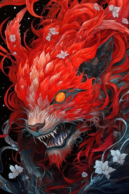 a red dragon with the words " the name of the dragon "
