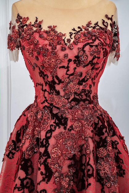 A red dress from the collection of the year.