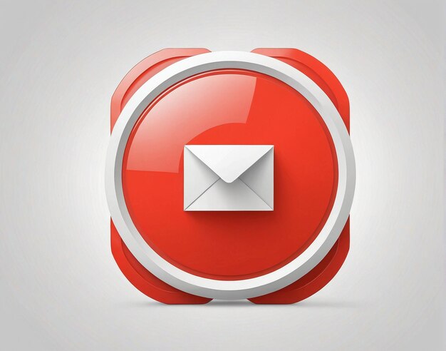 a red email icon with a white envelope