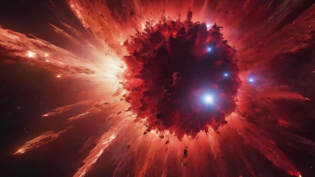 사진 우주에서 별의 은 폭발