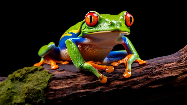 red eyed tree frog topiys dryas