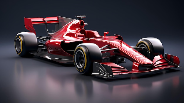 red f1 car no trademark no text on body 3dvrayunreal engine ultra sharp realistic