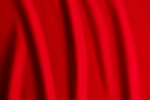 Red fabric, cloth wave texture
