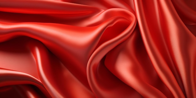 A red fabric draped over a red background