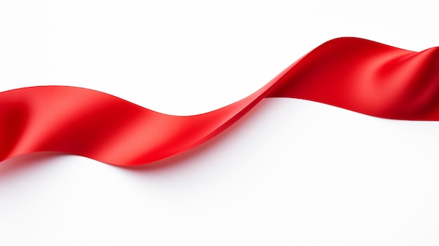 red fabric ribbon