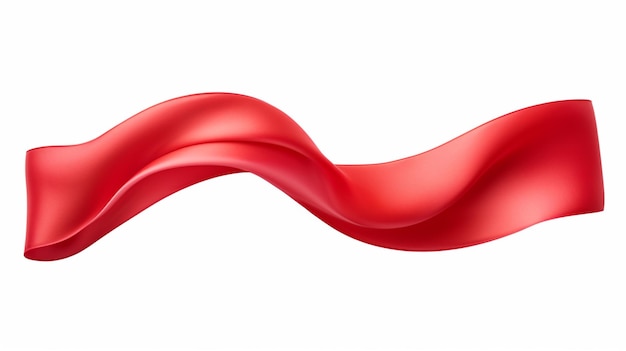 red fabric ribbon