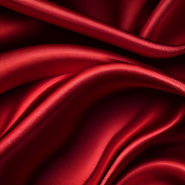 Red Fabric Texture Background