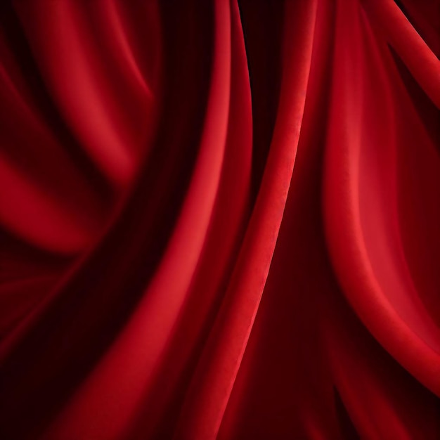 Red Fabric Texture Background