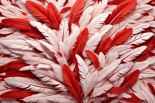 Photo red feather background feather wallpaper feathers background fluffy feather texture feather pattern feather texture fur texture ai generative