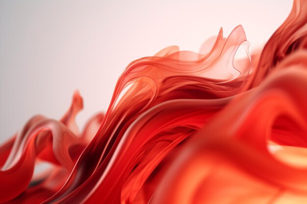 Red fire abstract wavy background