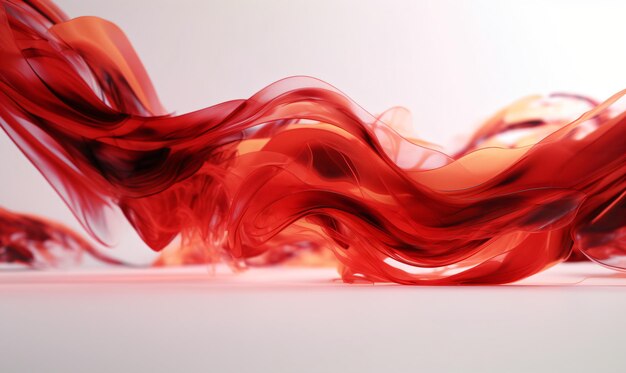 Red fire abstract wavy background