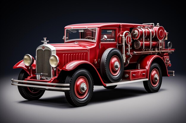 Red fire engine