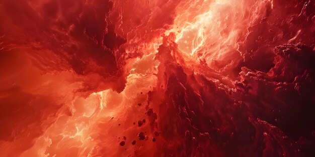 Photo red fire smokey abstract background ai generated