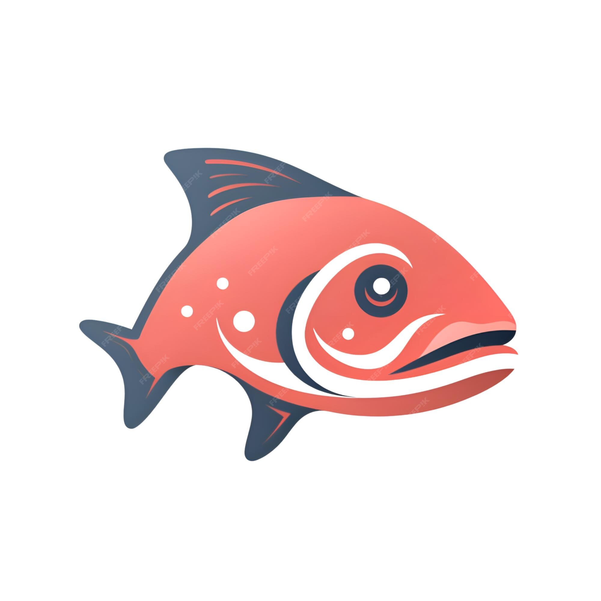 Premium AI Image | Red fish isolated on white background Vector