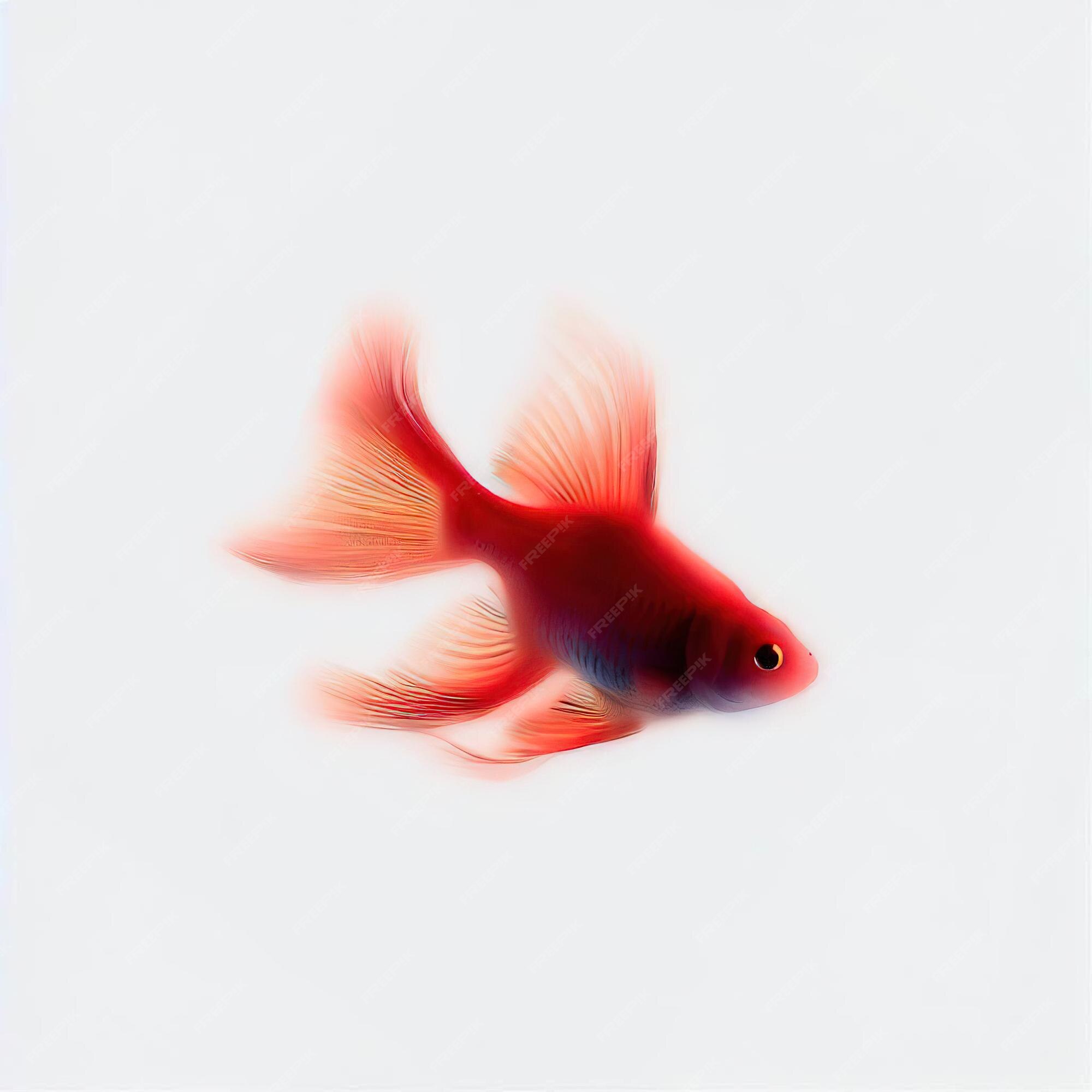 Premium AI Image | A red fish with blue and red tail