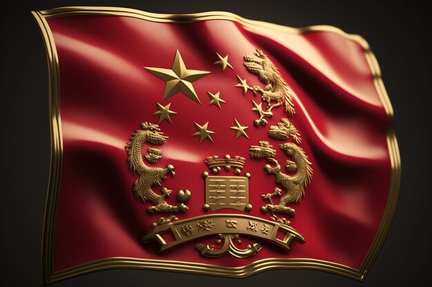 xingu と書かれた赤い旗
