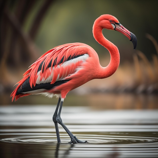 red flamingo